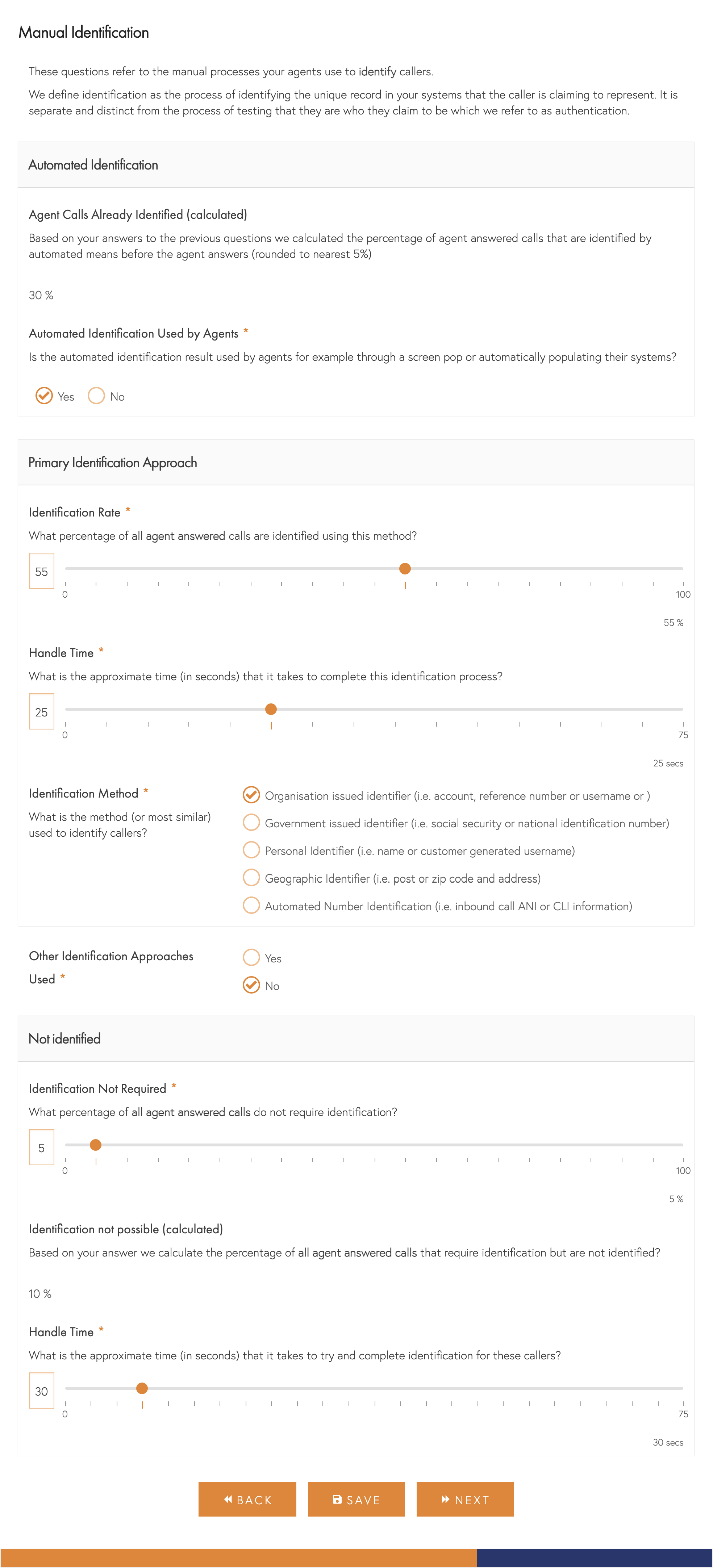 Manual Identification Questions Screenshot